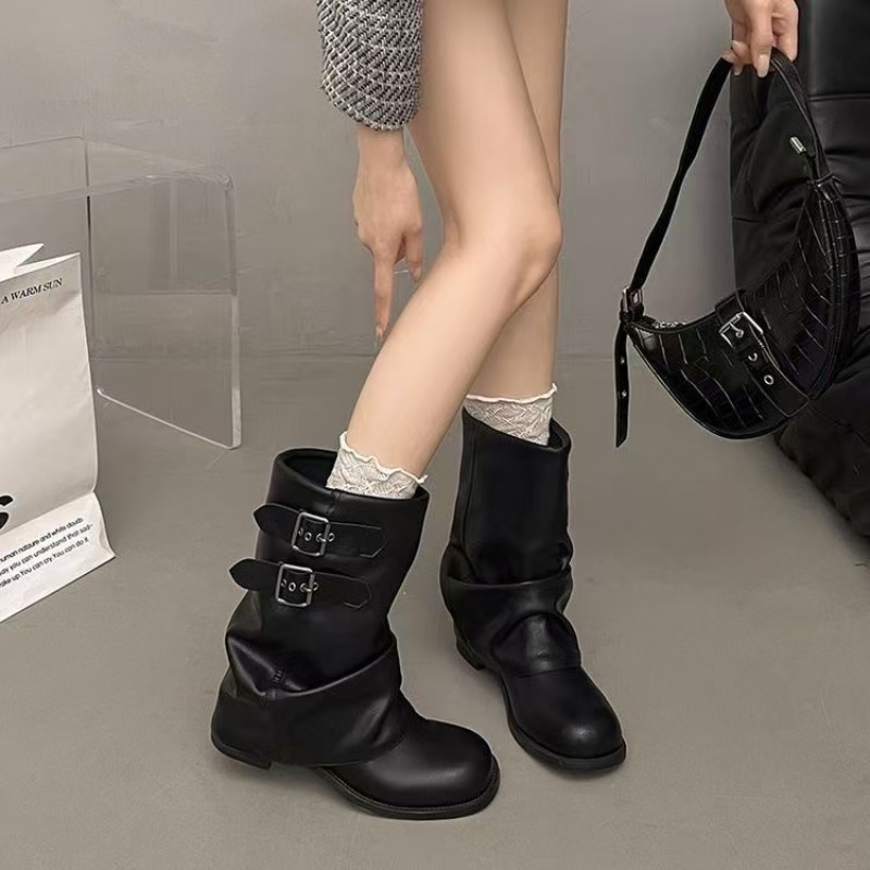 Women Black Slouchy Mid Calf B - No Show Sock Women recension och pris