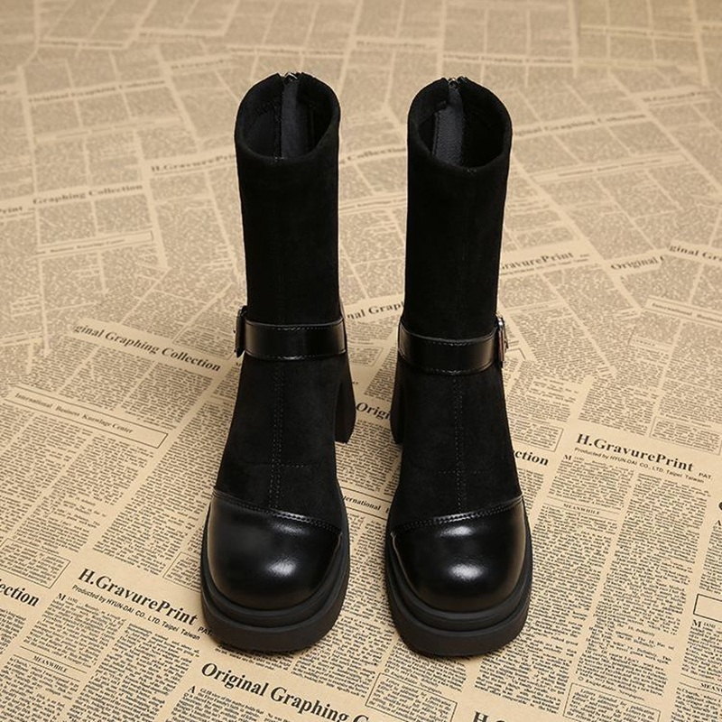 Women Platform Chunky High Hee - No Show Sock Women recension och pris